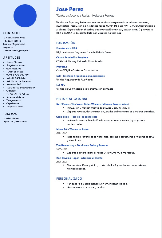 Modelo Azul Corporativo
