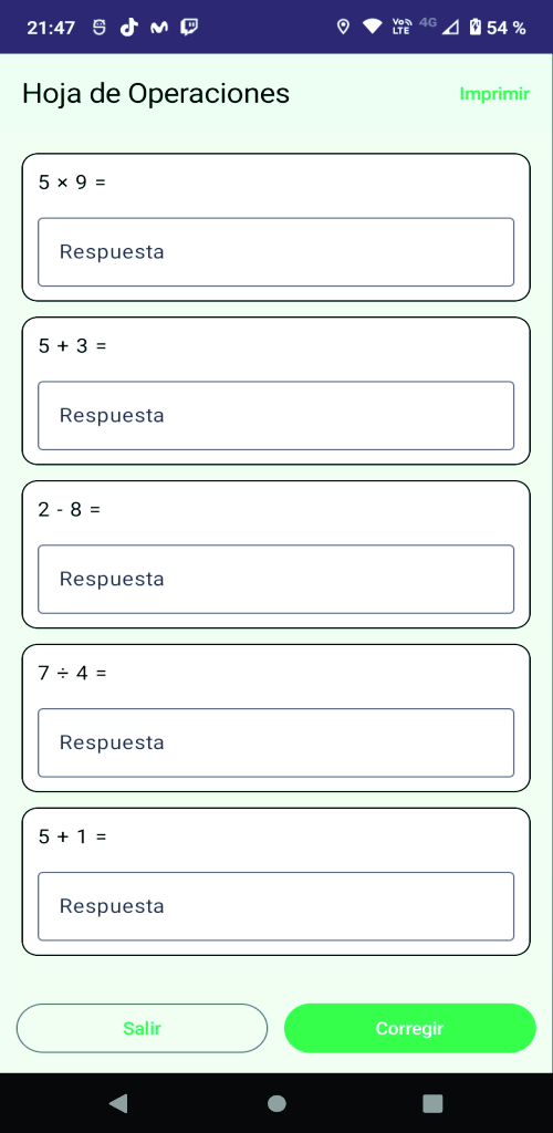 Operaciones