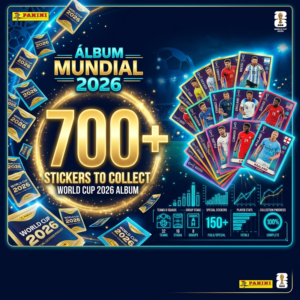 How many stickers does the World Cup 2026 album have and how much does it cost to complete