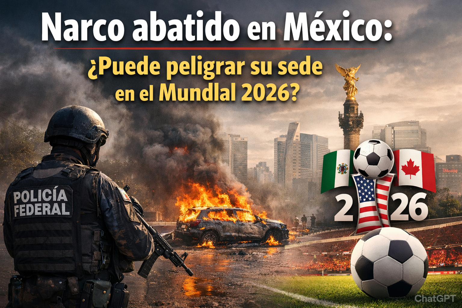 Narco abatido en México: ¿Puede peligrar su sede en el Mundial 2026?