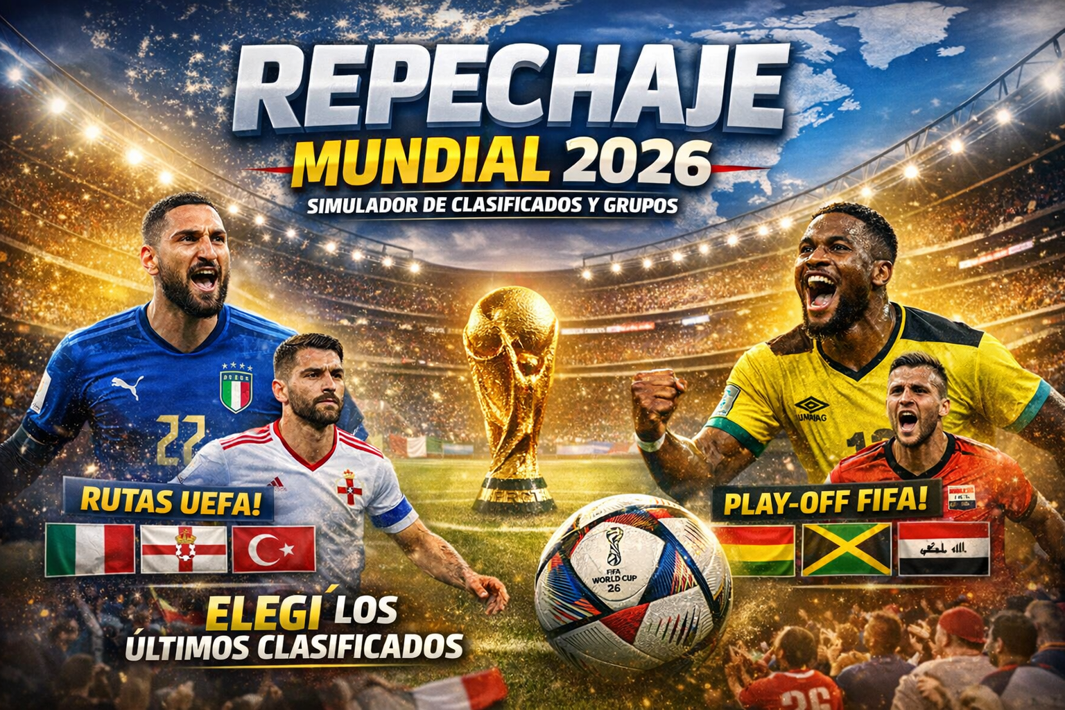 Simulador repechaje Mundial 2026 UEFA y play off FIFA